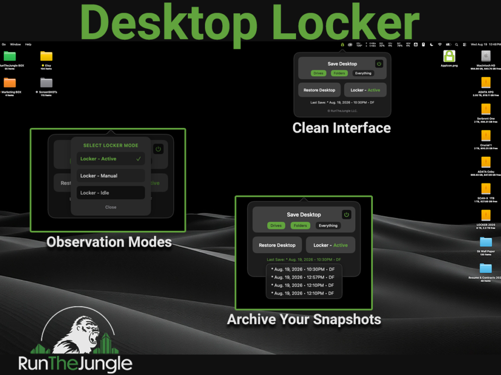 Desktop Locker OSX